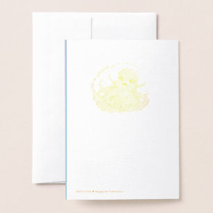 Glücklicher süßer Oktopus Kawaii Meer Leben Illust Folienkarte