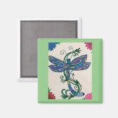 Glücklicher Symbol Dragonfly-Designmagnet Magnet (Vorderseite/Rückseite)