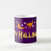 Glücklicher Symbol-Hexe-Mond-Geist Halloweens Kaffeetasse (Mittel)