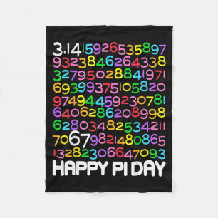 Glücklicher Tag 3.14 Mathe-Liebhaber 67 Mathe-Lehr Fleecedecke