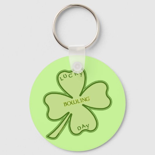Glücklicher Tag Bowling Schlüsselanhänger (Vorderseite)