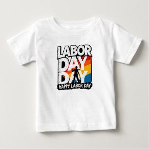 Glücklicher Tag der Arbeit Amerikanisches Arbeiter Baby T-shirt