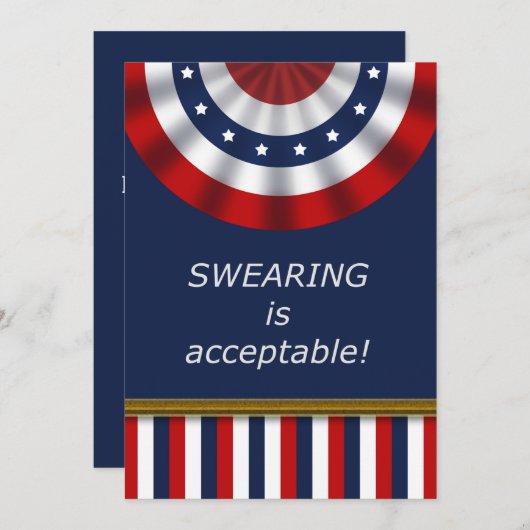 Glücklicher Tag der Einweihung! Patriotisch (Vorne/Hinten)