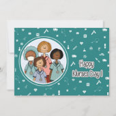 Glücklicher Tag der Krankenschwestern. Krankenpfle Karte (Vorderseite)