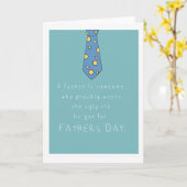 Glücklicher Tag der lustigen Väter Karte (Gelbe Blume)