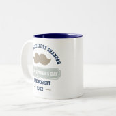 Glücklicher Tag der Väter - Weltbest Großmutter Zweifarbige Tasse (Vorderseite Links)