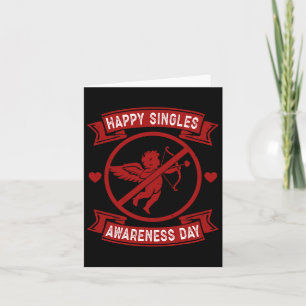 Glücklicher Tag des Bewusstseins für Singles Anti- Karte