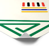 Glücklicher Tag des südafrikanischen Kulturerbes Poster (Ecke)