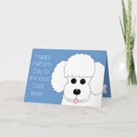 Glücklicher Tag des Vaters aus der Pelz Kid Poodle