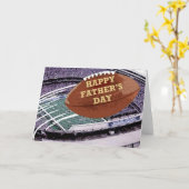 Glücklicher Tag des Vaters - Fußball Karte (Gelbe Blume)