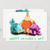 Glücklicher Tag des Vaters - Hühner Wartete zu hat (Vorne/Hinten)