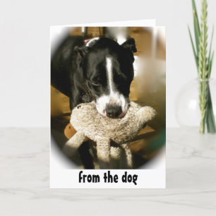 Glücklicher Tag des Vaters vom Hund Karte