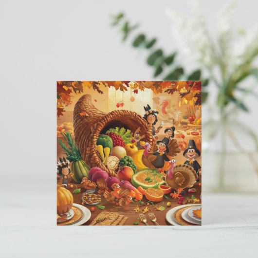 GLÜCKLICHER TAG FEIERTAGSKARTE (Stehend Vorderseite)