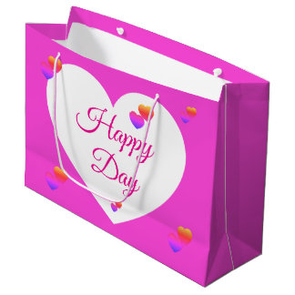 Glücklicher Tag Geschenktasche Große Geschenktüte