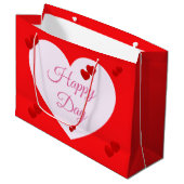 Glücklicher Tag Geschenktasche Große Geschenktüte (Vorderseite Schrägansicht)