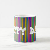 GLÜCKLICHER TAG IN STRIPED ART KAFFEETASSE (Mittel)