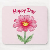 glücklicher Tag Mousepad (Vorne)