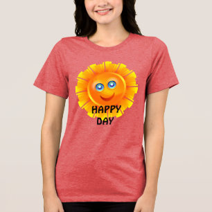 GLÜCKLICHER TAG, SONNENSCHIRM, Tri-Blend SHIRT