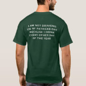Glücklicher Tag St. Patricks T-Shirt (Rückseite)