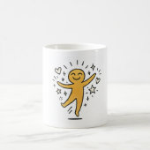 Glücklicher Tanz Kaffeetasse (Mittel)