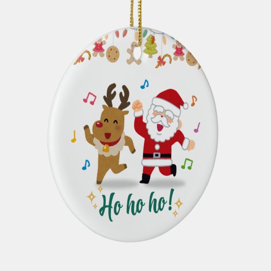 Glücklicher Tanz Keramik Ornament (Rechts)