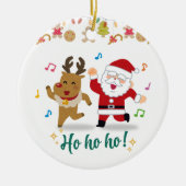 Glücklicher Tanz Keramik Ornament (Vorne)