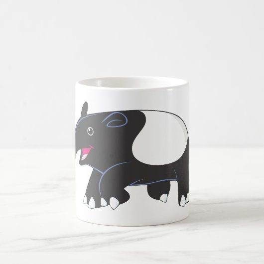 Glücklicher Tapir Kaffeetasse (Mittel)