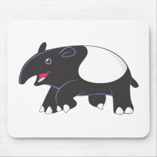 Glücklicher Tapir Mousepad
