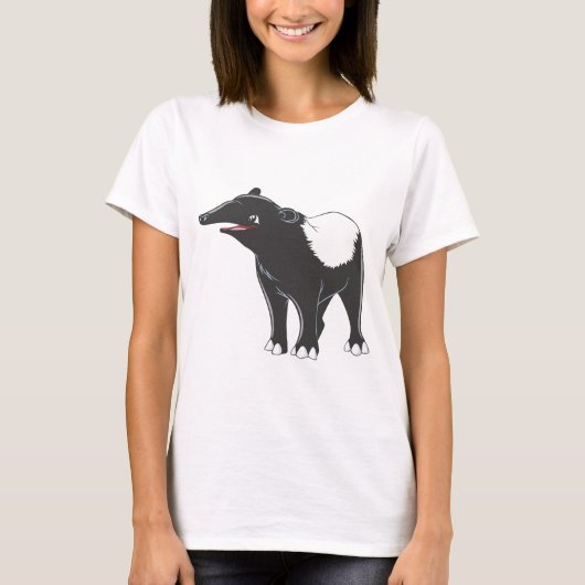 Glücklicher Tapir T-Shirt (Vorderseite)