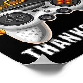 Glücklicher Thanksgiving Video Game Controller Pil Poster (Ecke)