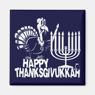 Glücklicher Thanksgivukkah Thankgiving Chanukka Magnet