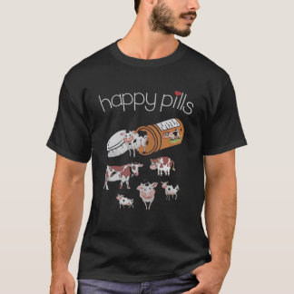 Glücklicher Tier Bill Kuh T-Shirt