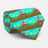 Glücklicher Tintenfisch Krawatte (Gerollt)