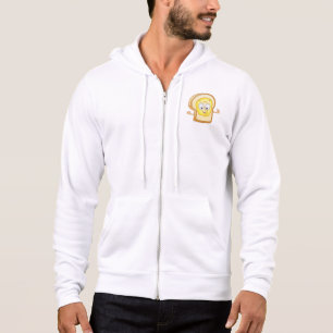 Glücklicher Toast Kawaii Butterbrotscheibe Hoodie