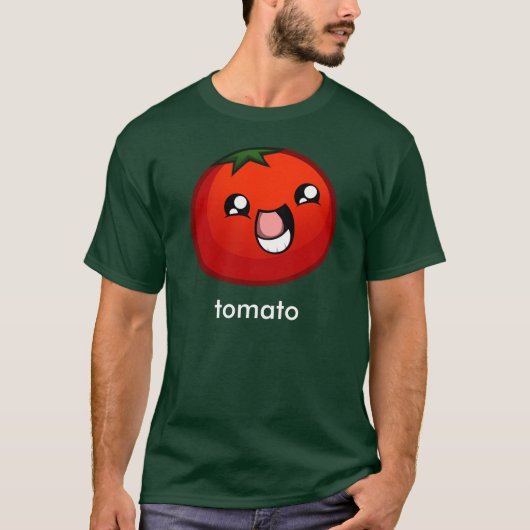 Glücklicher Tomate-T - Shirt (Vorderseite)