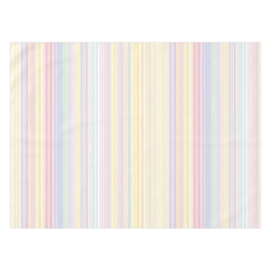 Glücklicher Traum - eleganter bunter Streifen Tischdecke (Vorderseite (Horizontal))