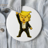 Glücklicher Trump Lapelle Kampf Kampf Chibi Cartoo Button (Beispiel)