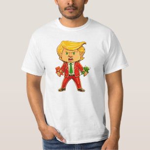 Glücklicher Trump Lustiger Trump Bulle Bär Trump M T-Shirt