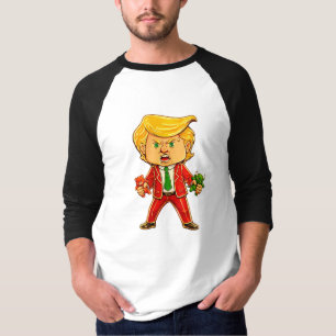 Glücklicher Trump Lustiger Trump Bulle Bär Trump M T-Shirt