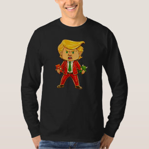 Glücklicher Trump Lustiger Trump Bulle Bär Trump M T-Shirt