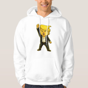 Glücklicher Trump Revers Meme Kampf Kampf Wütender Hoodie