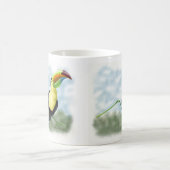 Glücklicher Tukan Cartoon Kaffeetasse (Mittel)