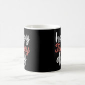 GLÜCKLICHER TÜRKEY TAG lustiger Erntedank-Truthahn Kaffeetasse (Mittel)