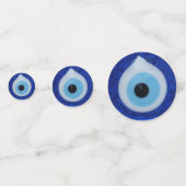 Glücklicher türkischer Nazar-Amulett gegen das bös Konfetti (Vorderseiten)