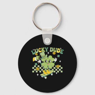 Glücklicher Typ Lustiger St. Patrick's Day Kid Ska Schlüsselanhänger