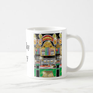 Glücklicher Typ - spielende Tasse