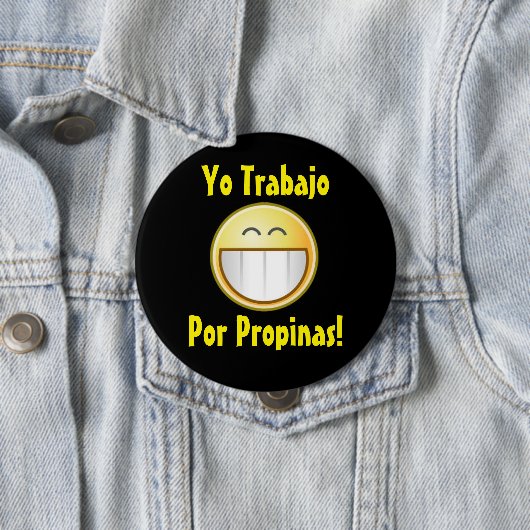 Glücklicher umkippenknopf (spanisch) button (Beispiel)