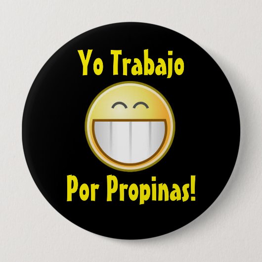 Glücklicher umkippenknopf (spanisch) button (Vorderseite)