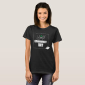 Glücklicher Umwelttag Baumlampe T-Shirt (Vorne ganz)