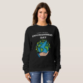 Glücklicher Umwelttag Unser Planet  9 Sweatshirt (Vorne ganz)